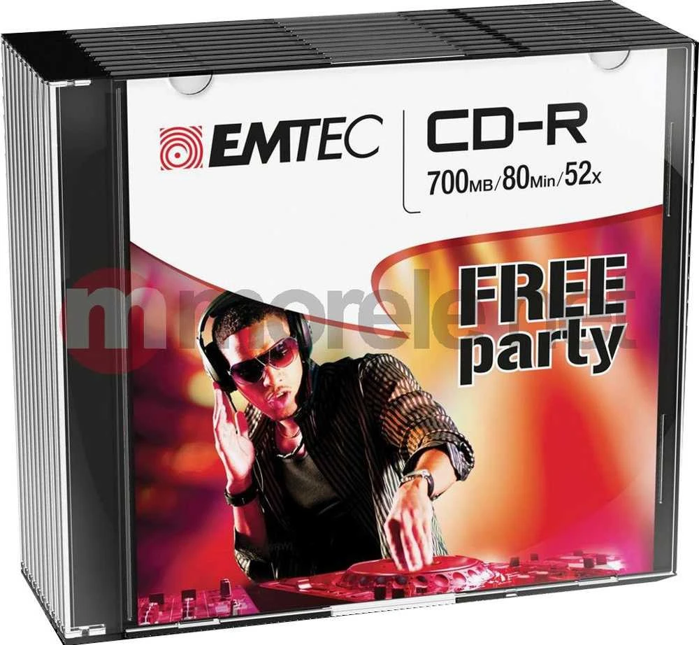 Emtec CD-R 700 MB 10 vnt. plonoje dėžutėje