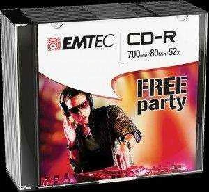 Emtec CD-R 700MB pakuotė su DJ grafika
