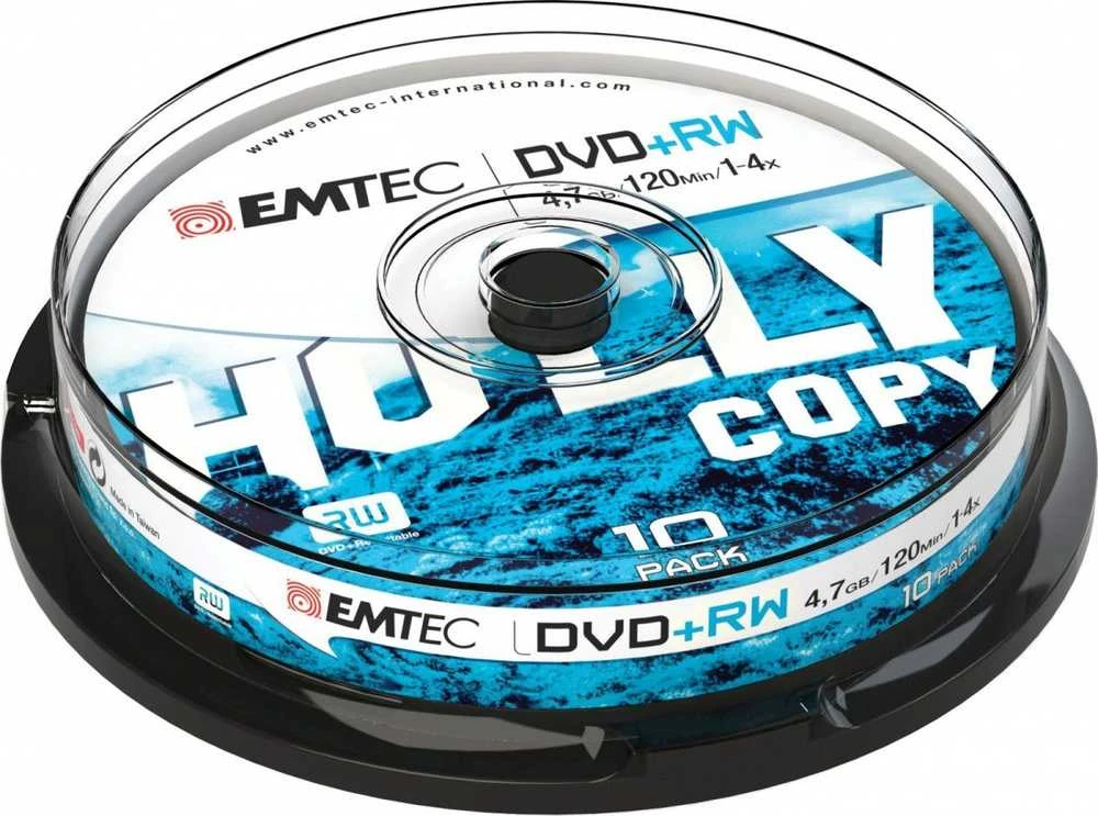 Emtec DVD+RW permatoma diskų pakuotė