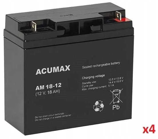 BATTERY 12V 18AH VRLA/AM18-12 ACUMAX EMU