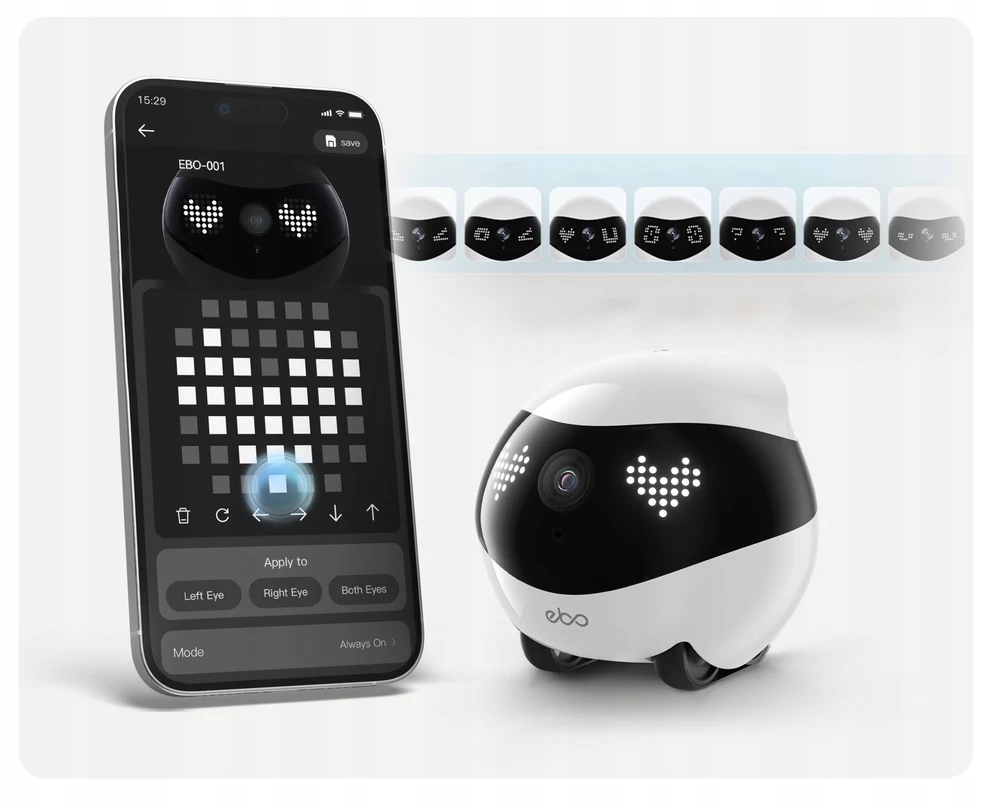 Enabot - EBO AIR 2 - namų, mobilus stebėjimo robotas (mėlyna)