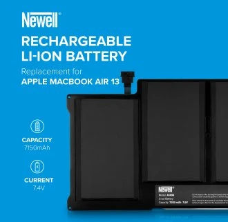 Baterija - Newell A1496 7150mAh MacBook Air 13 su Įrankiais