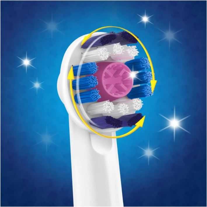 Oral-B Replaceable dantų šepetėlis galvutės with CleanMaximiser 3D Refill Heads Suaugusiems Šepetėlių skaičius galvutės įeina 4 Number of teeth brushing modes Does not apply Baltas