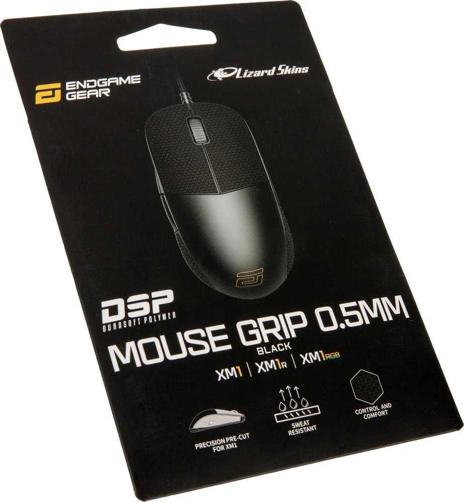 Pelė Endgame Gear XM1 Lizard Skins DSP Grip – juodos spalvos