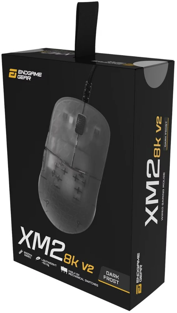 Endgame Gear XM2 8k v2 žaidimų pelė, 8.000Hz – Dark Frost