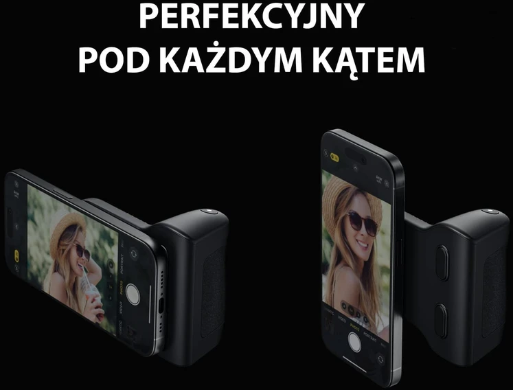 ENERGEA nuotraukų laikiklis su įmontuotu išoriniu akumuliatoriumi Magear MagCam Grip Juodas MagSafe PG-MAGCAMGRIP-BL