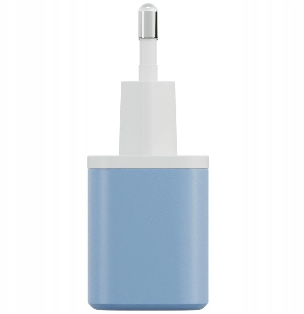 Energea Laidinis įkroviklis Bazic GoPort Velox Kit USB-C/USB-A GaN 35W with cable mėlynas