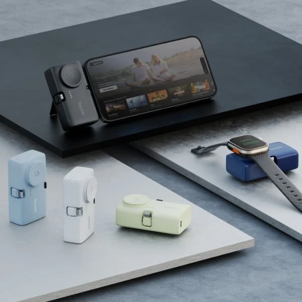 Energea PowerBank 3in1 Bazic Koda 5000mAh PD20W USB-C/Lightning juodos spalvos