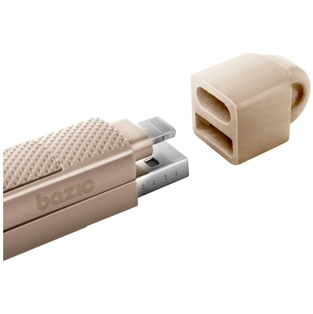 Energea Kabelis Bazic GoCharge Alukabelis 4in1 (USB-A/USB-C & USB-C/Lightning) 15cm 60W 3A PD Fast Charge auksinis