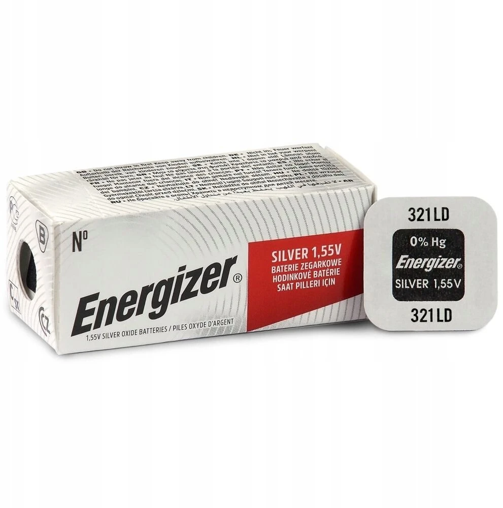 Baterija sidabro oksido 321 (SR65, D321, V321, GP321, SR616SW) 1.55V Energizer