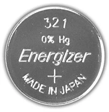 Baterija sidabro oksido 321 (SR65, D321, V321, GP321, SR616SW) 1.55V Energizer