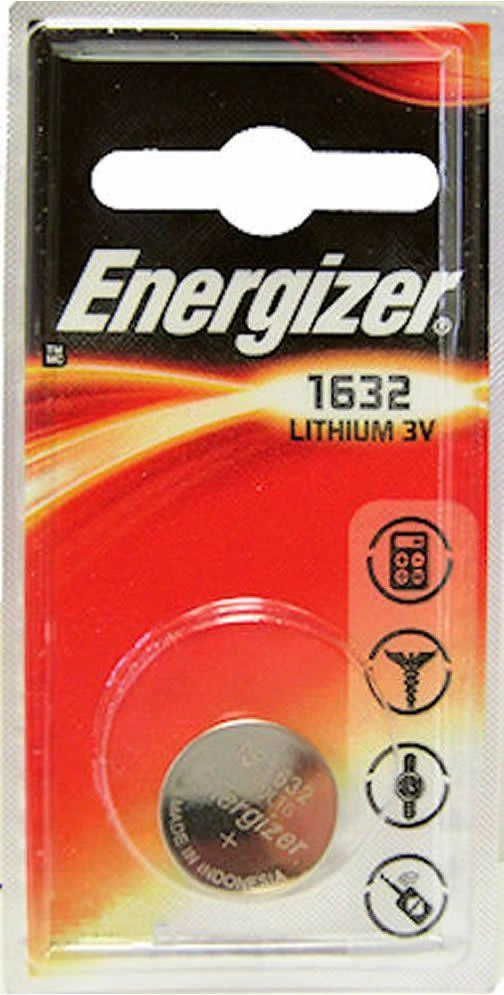 Energizer CR1632 3V tabletinė baterija pakuotėje