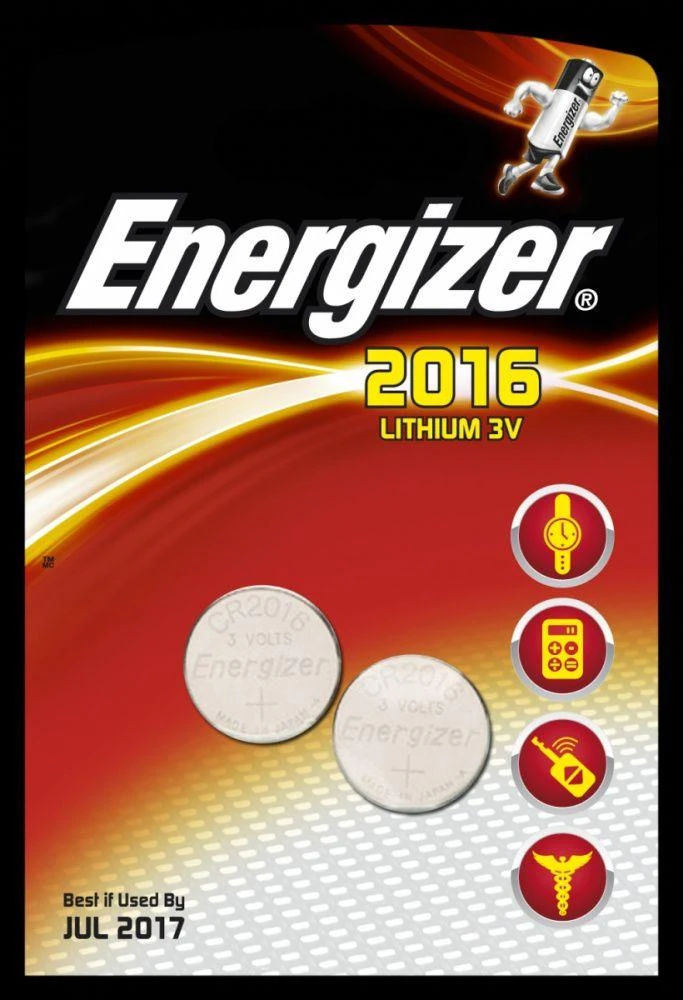 Elementas ENERGIZER CR2016, 3V