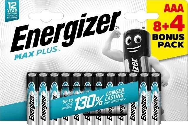 Energizer AAA baterijų pakuotė 8+4