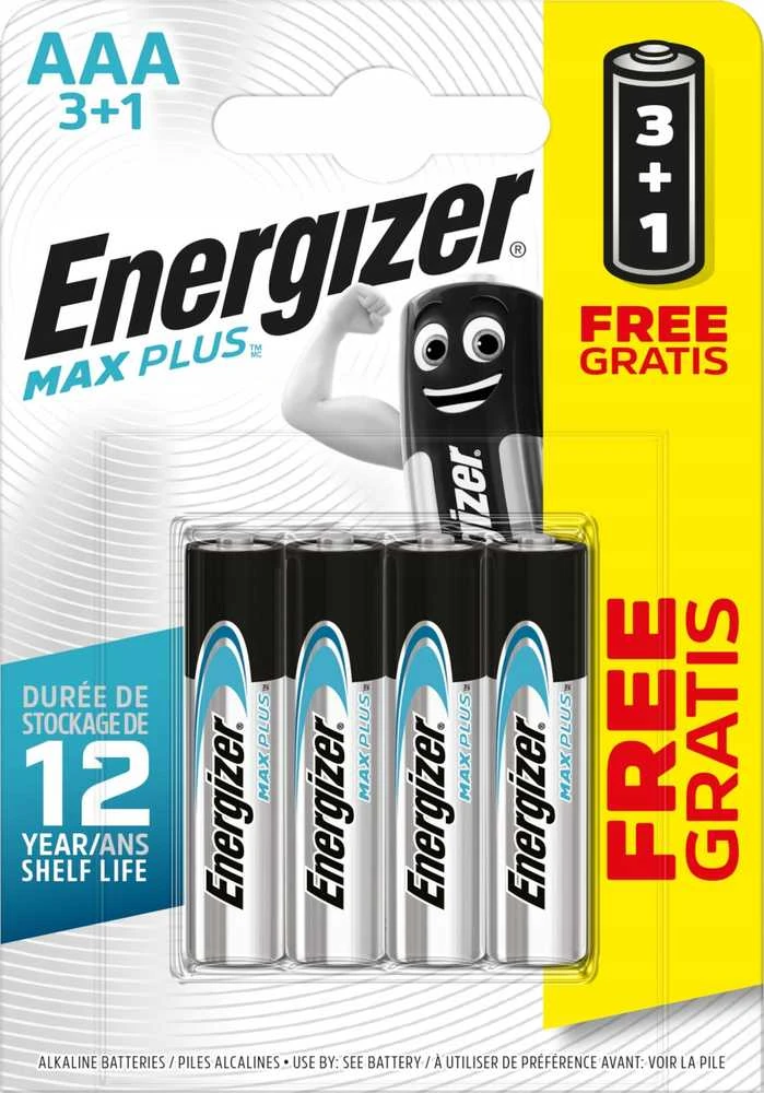 Energizer AAA baterijos 3+1 pakuotė
