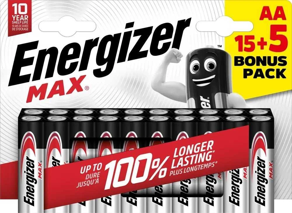 Energizer Energizer LR6/20 Max AA 15+5 zdarma