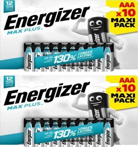 Energizer AAA baterijos, 20 vienetų pakuotė