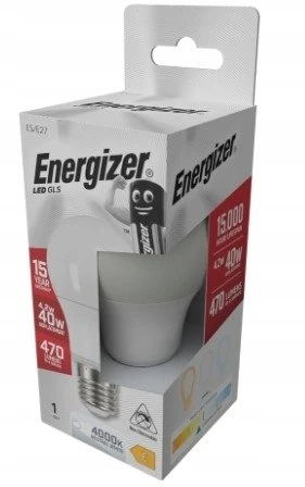 ENERGIZER LEMPUTĖ 4,2W / 40W E27 470LM NEUTRALI SPALVA
