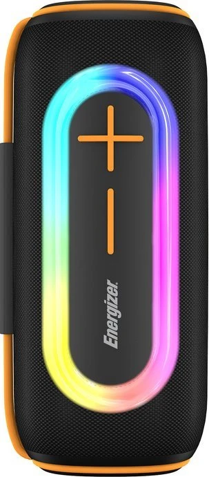 „Energizer“ nešiojama „Bluetooth“ kolonėlė, 2400 mAh, RGB, su integruotu mikrofonu