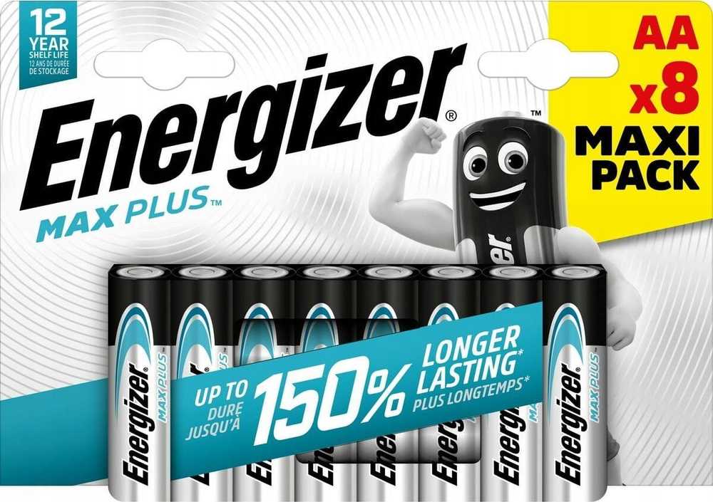 Energizer Baterija Max Plus AA / R6 3000mAh 8 vnt.