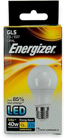 ENERGIZER LEMPUTĖ 4,2W / 40W E27 470LM ŠILTA ŠVIESA