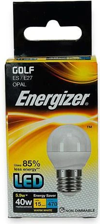 ENERGIZER LEMPUTĖ GOLF 4,2W / 40W E27 470LM ŠILTA ŠVIESA