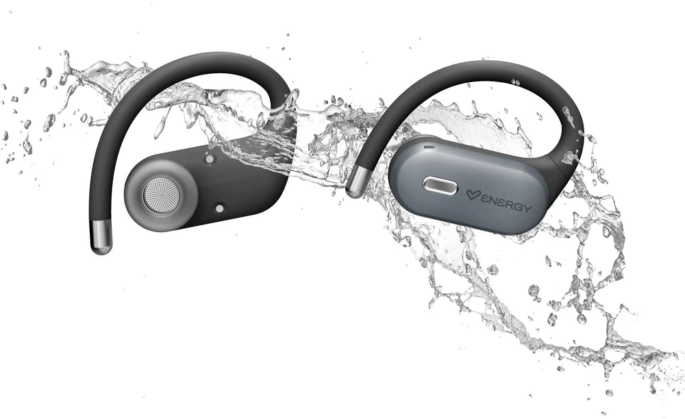Ausinės Energy Sistem Airwave antracitas