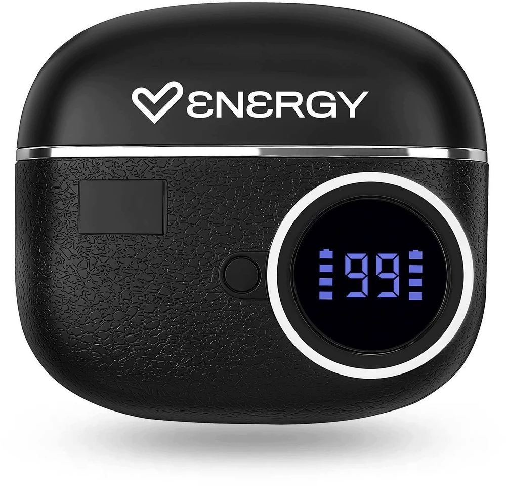 Ausinės Energy Sistem ChargeView juodos