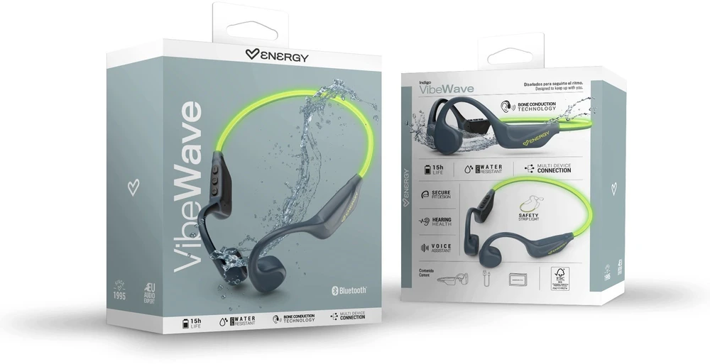 Ausinės Energy Sistem VibeWave indigo
