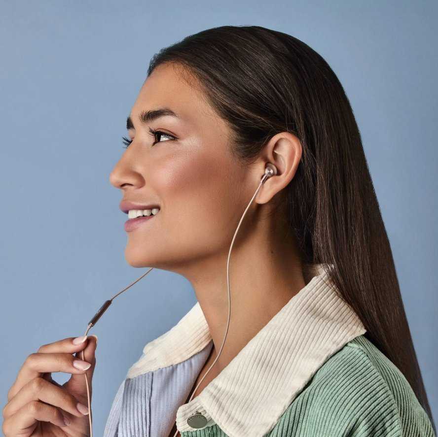 Ausinės Energy Sistem su laidu Earphones | EasyPods Type C | Su mikrofonu | USB-C | Rose Auksinė