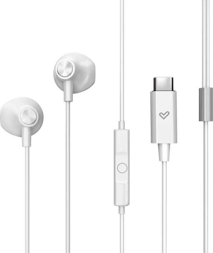 Ausinės Energy Sistem su laidu Earphones | EasyPods Type C | Su mikrofonu | USB-C | Snow
