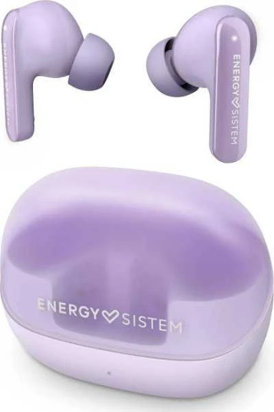 Purpurinės Energy Sistem Serenity ausinės su įkrovimo dėklu