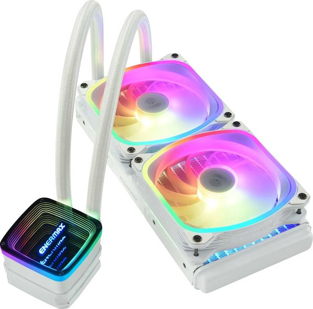 Enermax ELC-AQFA240-SQA-W Kompiuterio aušinimo sistema Procesorius Aušinimo skysčiu rinkinys 12 cm Balta 1 vnt