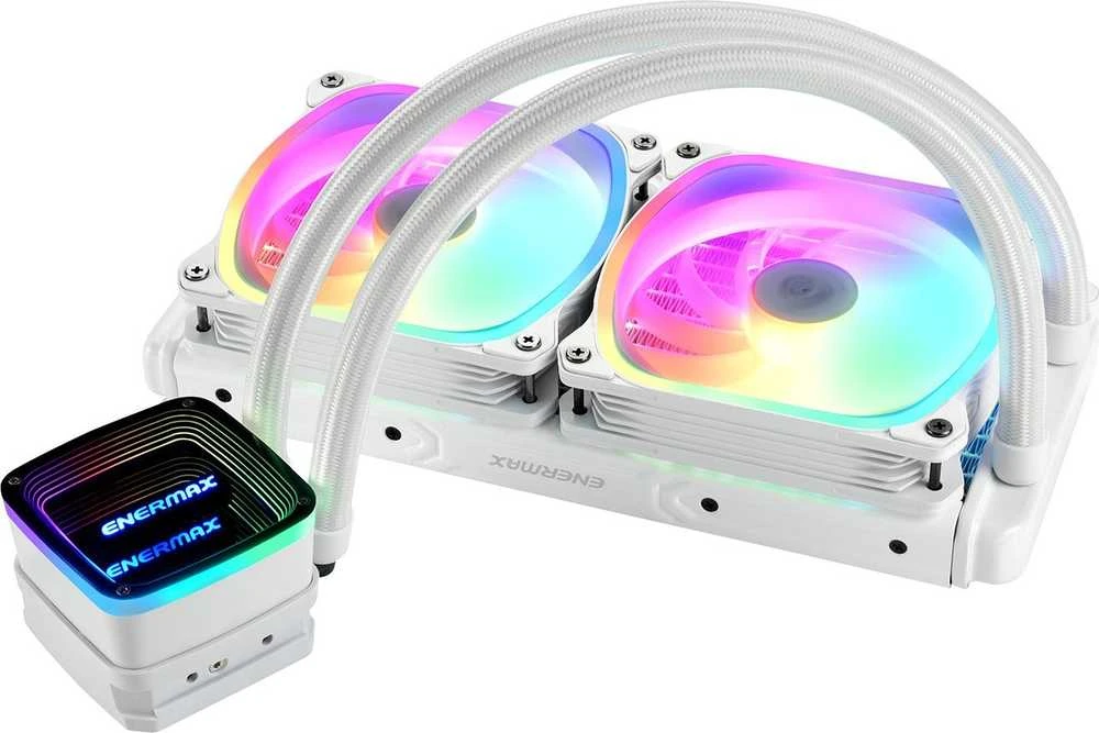 Enermax ELC-AQFA240-SQA-W Kompiuterio aušinimo sistema Procesorius Aušinimo skysčiu rinkinys 12 cm Balta 1 vnt