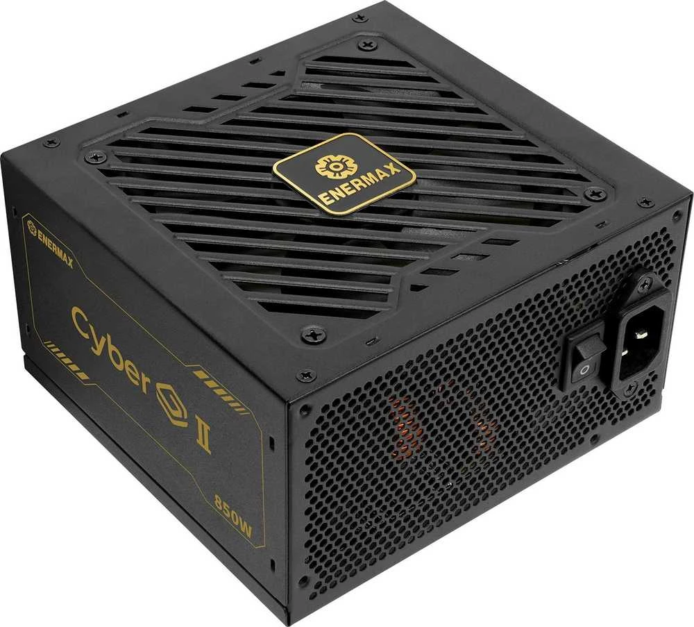 850W „Enermax“ maitinimo šaltinis 850W „CyberG II 80+ Gold“ Juodas be modifikacijų