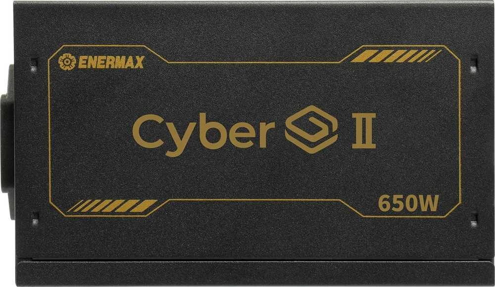 650W „Enermax“ maitinimo šaltinis 650W „CyberG II 80+ Gold“ Juodas be modifikacijų
