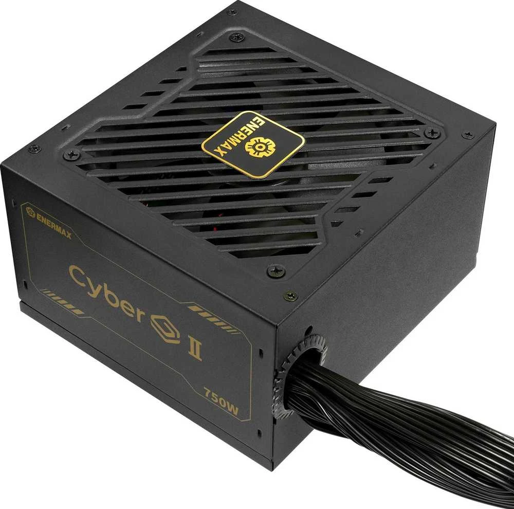 750W Enermax maitinimo šaltinis 750W CyberG II 80+ Gold Juodas nemodifikuotas