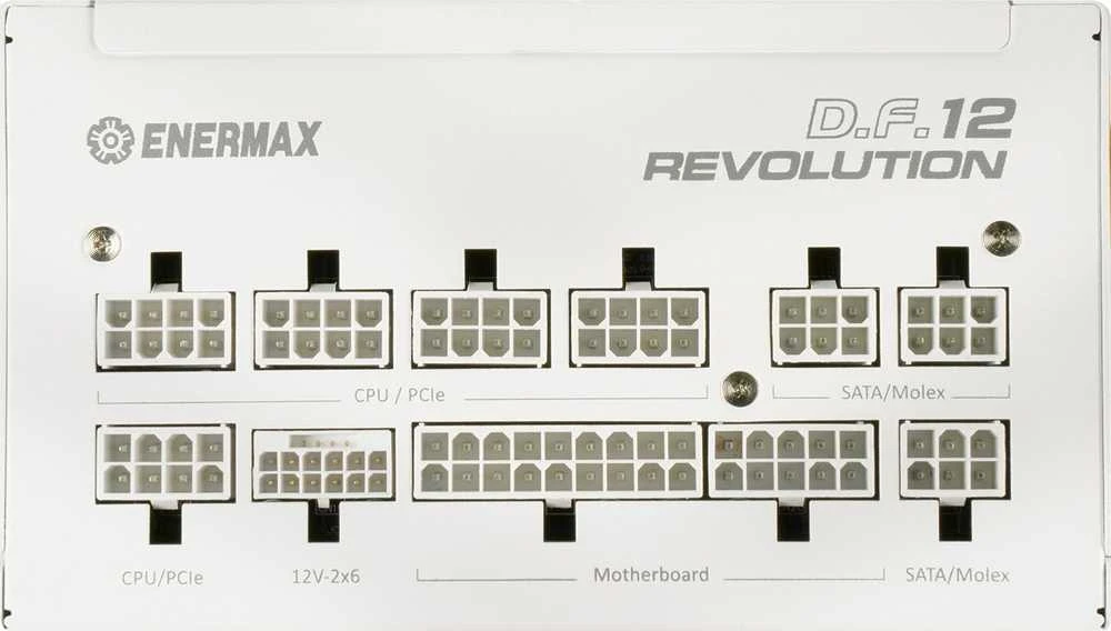 850W Enermax Revolution D.F.12 ETV850G-W 80+ Gold Kabelmanagement ATX 3.1 baltas
