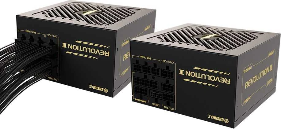 850W Enermax maitinimo šaltinis 850W Revolution3 80+ Gold Juodas FULLMOD