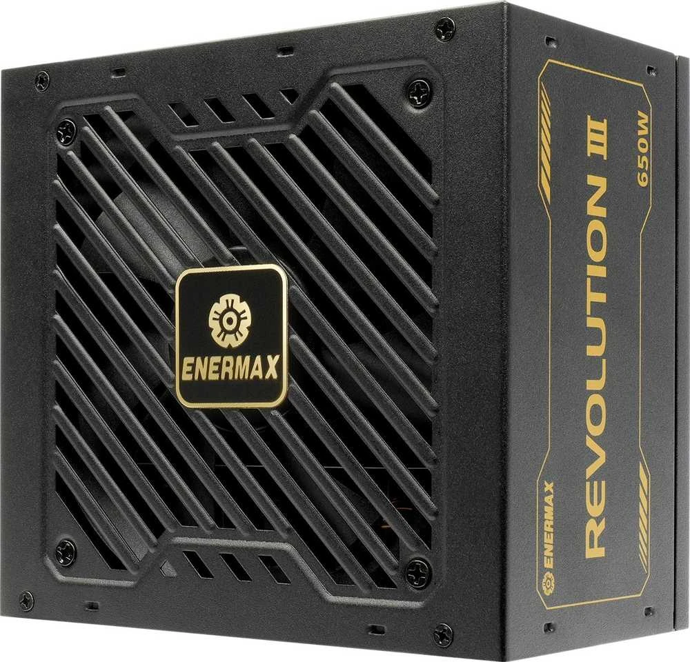 650W Enermax maitinimo šaltinis 650W Revolution3 80+ Gold Juodas FULLMOD
