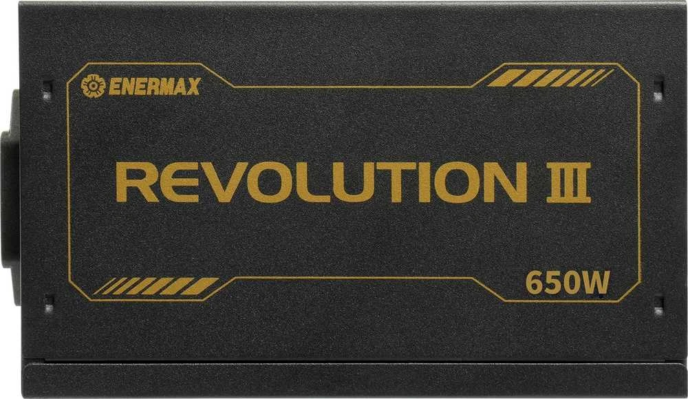 650W Enermax maitinimo šaltinis 650W Revolution3 80+ Gold Juodas FULLMOD