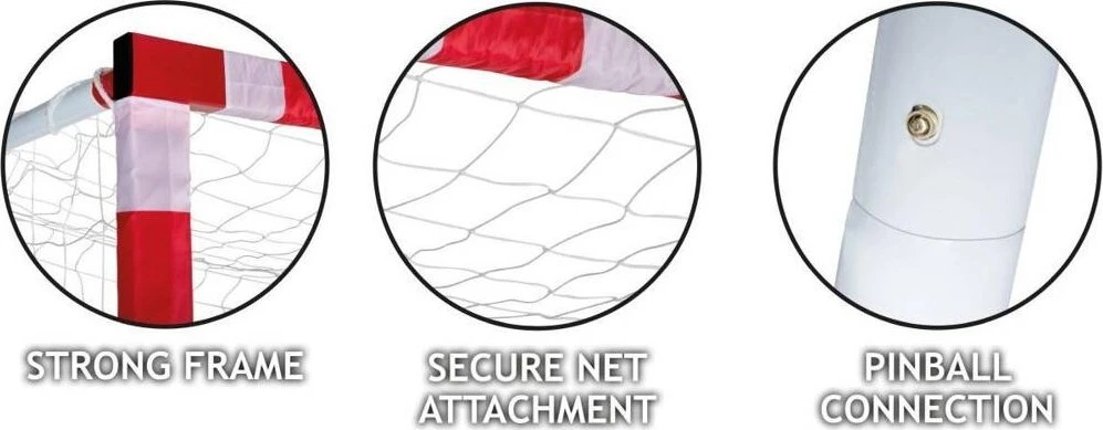 Futbolo vartai su tinklu 300x160x90 cm Enero