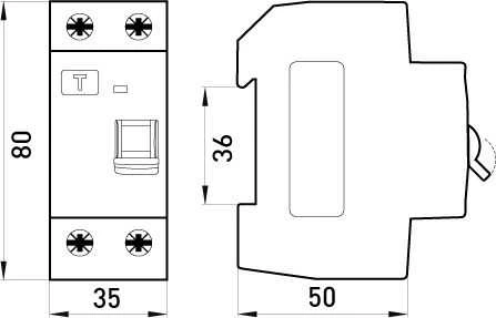 E.NEXT RCD 2P 25A 30MA (P003004)