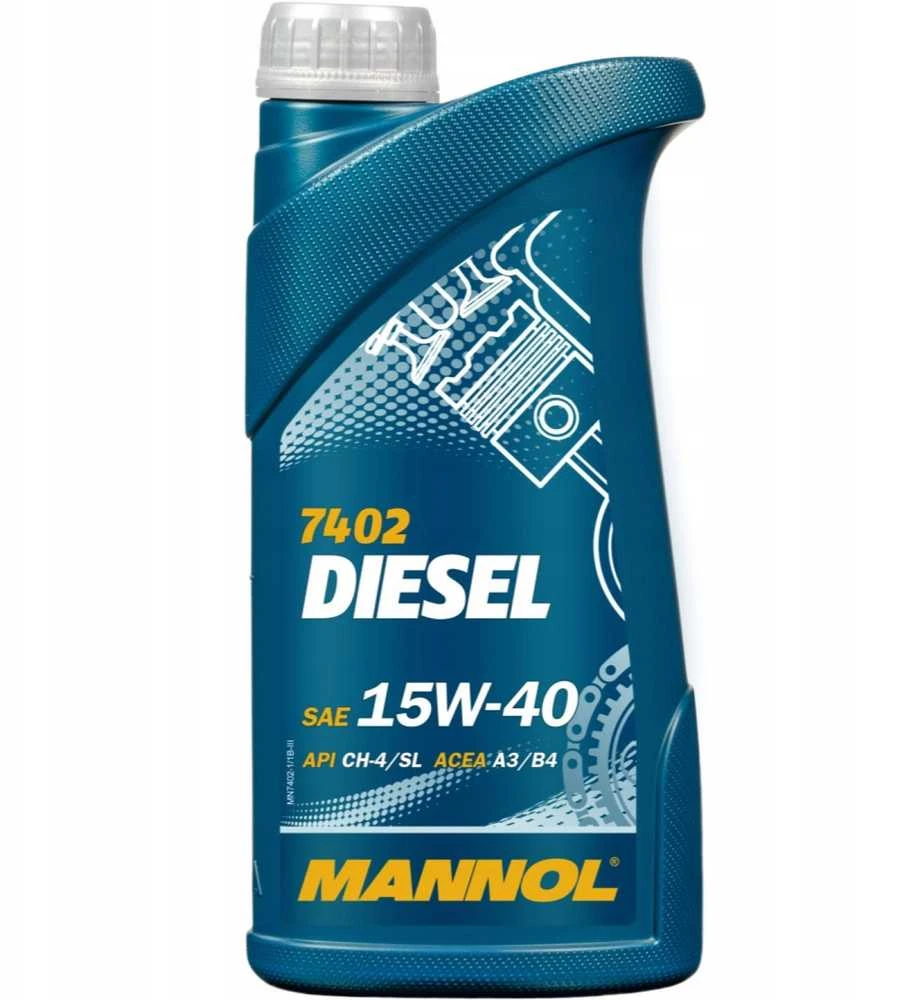 Automobilio variklio tepalas Mannol Diesel, 15W-40, 1 l