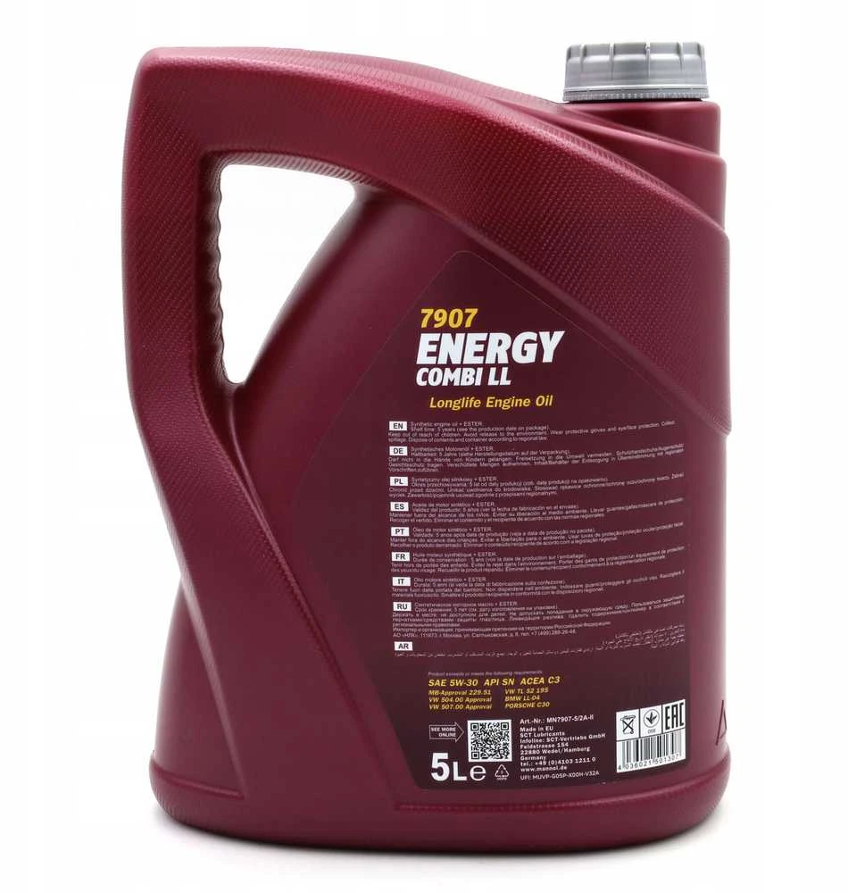Alyva varikliui Mannol energy combi LL 5w30 5 L