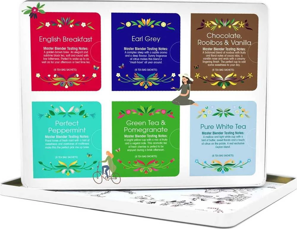 English Tea Shop BIO arbatos rinkinys su skonių aprašymais