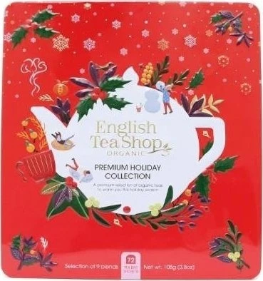English Tea Shop English Tea Shop, Arbatų rinkinys raudonoje skardinėje, 72 maišeliai