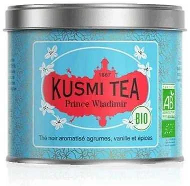 Organic juodas tea Kusmi Tea Prince Volodymyr, 100 g (in a metal tin)
