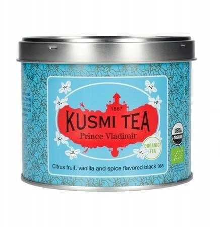 Organic juodas tea Kusmi Tea Prince Volodymyr, 100 g (in a metal tin)