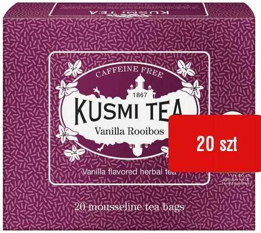 Kusmi Tea vanilinė rooibos arbata, 20 pakelių